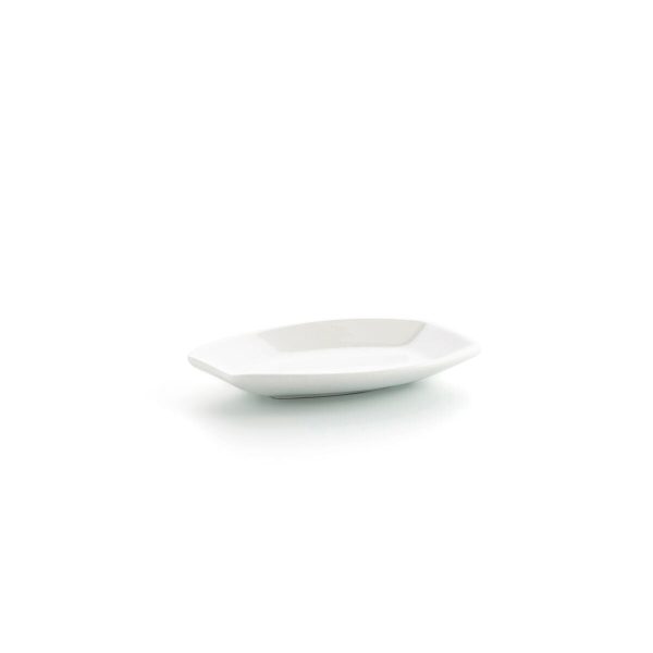 Snack tray Ariane Alaska White Ceramic Oval 10 x 7,4 x 1,5 cm 9,6 x 5,9 cm (18 Units) on Sale