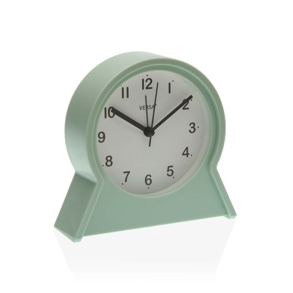 Alarm Clock Versa Franki Grey Green Plastic 4,4 x 14,5 x 13,7 cm For Cheap