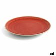 Flat plate Ariane Terra Ceramic Red (Ø 31 cm) (6 Units) For Discount