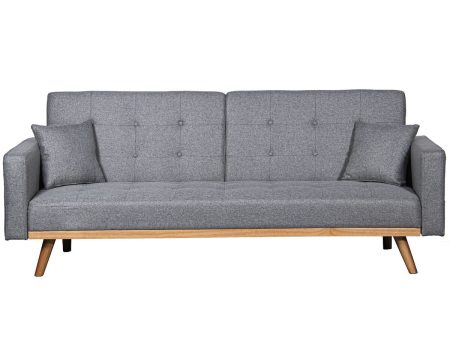 Sofabed Alexandra House Living Grey 216 x 81 x 87 cm For Cheap