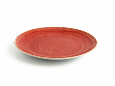 Flat plate Ariane Terra Ceramic Red (Ø 27 cm) (6 Units) Supply