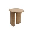 Side table Romimex Natural MDF Wood Mahogany wood 56 x 61 x 56 cm For Discount