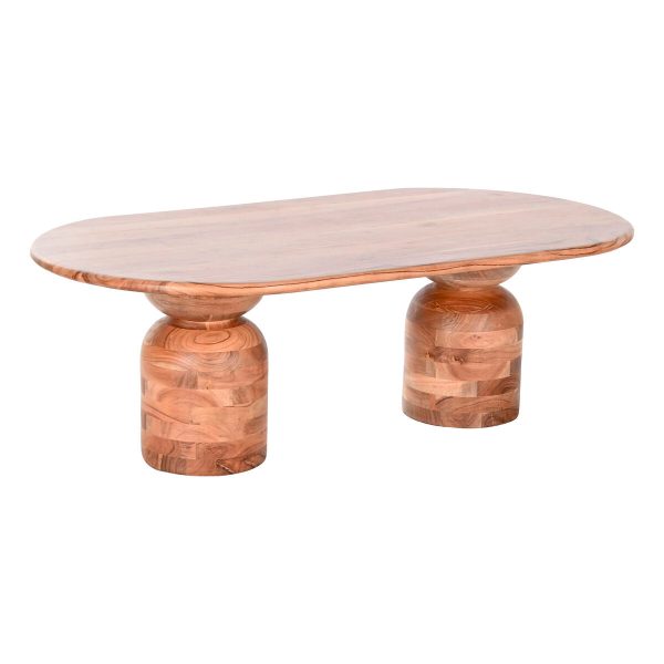 Centre Table DKD Home Decor Acacia 135 x 75 x 45 cm For Cheap