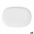 Serving Platter Luminarc Sweet Line Rectangular White Glass 35 x 24 cm (6 Units) Discount