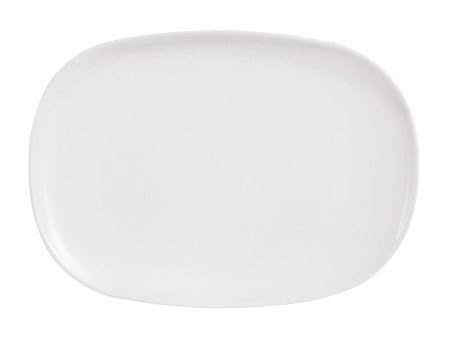 Serving Platter Luminarc Sweet Line Rectangular White Glass 35 x 24 cm (6 Units) Discount