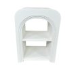 Side table Romimex White MDF Wood 40 x 55 x 30 cm For Discount