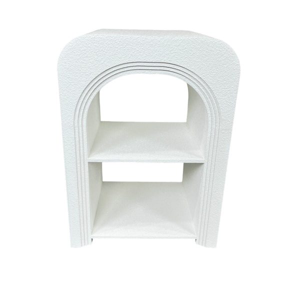 Side table Romimex White MDF Wood 40 x 55 x 30 cm For Discount