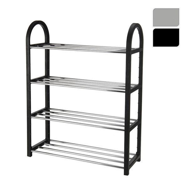 Shoe Rack 5five Simply Smart Metal Aluminium 50 x 65 x 19 cm 4 Shelves Online Hot Sale