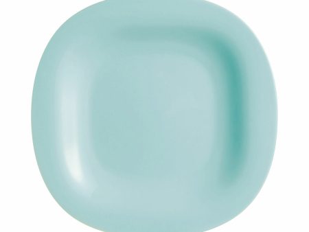 Flat plate Luminarc Carine Turquoise Glass (Ø 27 cm) (24 Units) Online Sale