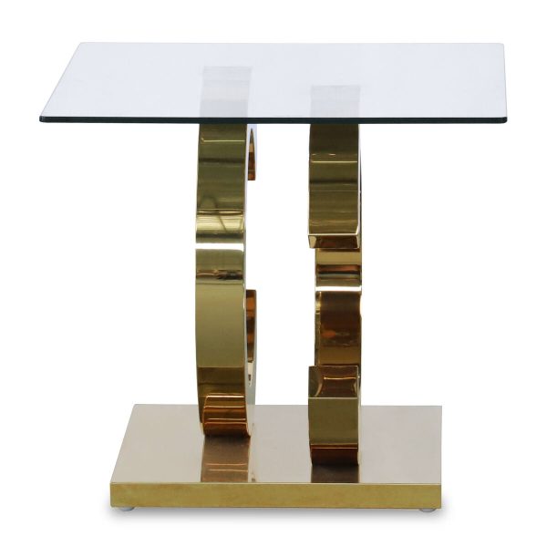 Side table Alexandra House Living Crystal 55 x 55 x 50 cm Cheap