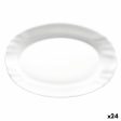 Serving Platter Bormioli Rocco Ebro Oval White Glass (22 cm) (24 Units) Online Hot Sale