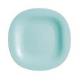 Flat plate Luminarc Carine Turquoise Glass (Ø 27 cm) (24 Units) Online Sale