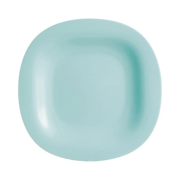 Flat plate Luminarc Carine Turquoise Glass (Ø 27 cm) (24 Units) Online Sale