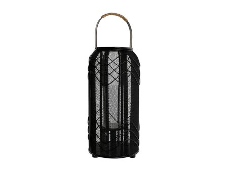 Candleholder Home ESPRIT Black Metal 21,5 x 21,5 x 43,5 cm on Sale