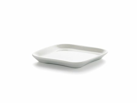 Snack tray Ariane Alaska White Ceramic Squared 11,4 x 11,4 cm (18 Units) For Discount