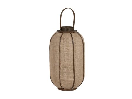 Candleholder Home ESPRIT Natural Jute Bamboo 31,5 x 31,5 x 53 cm Fashion