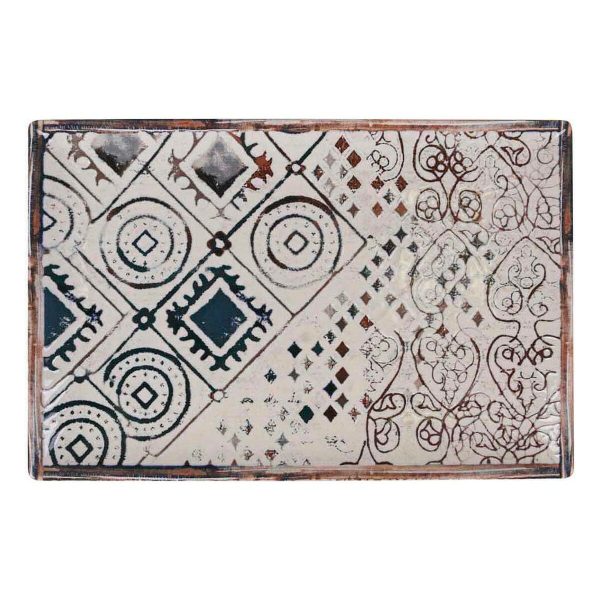 Serving Platter La Mediterránea Grecia Porcelain Rectangular 30 x 20 x 2,5 cm (6 Units) For Discount