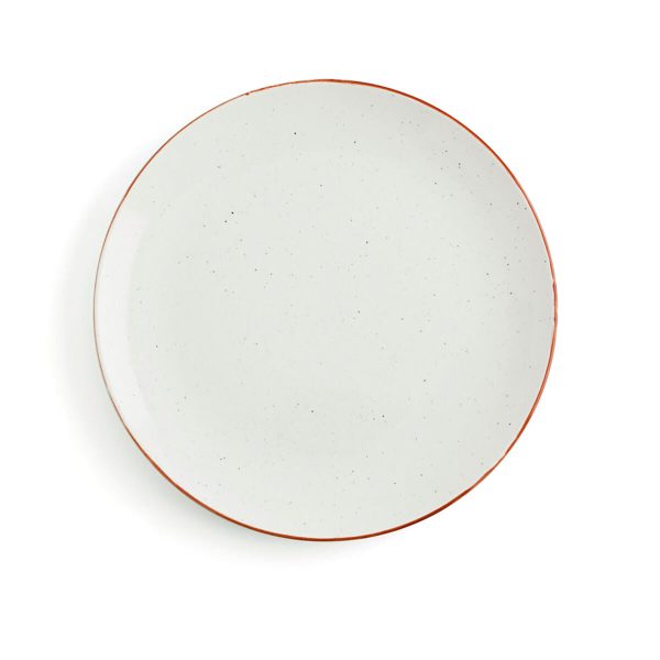 Flat plate Ariane Terra Ceramic Beige (Ø 29 cm) (6 Units) Online now