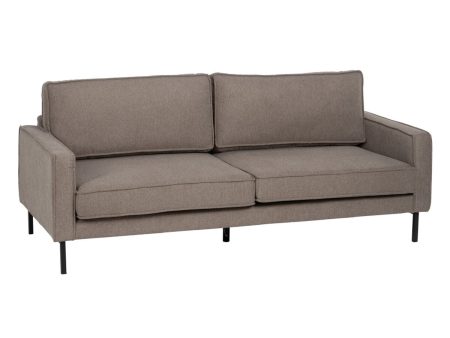 3-Seater Sofa Taupe 213 x 87 x 90 cm For Cheap