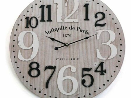 Wall Clock Versa MDF Wood (4,5 x 60 x 60 cm) Sale