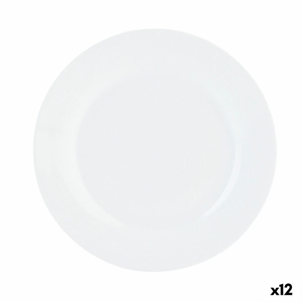 Flat Plate Quid Basic White Ceramic 23 cm (12 Units) Online now