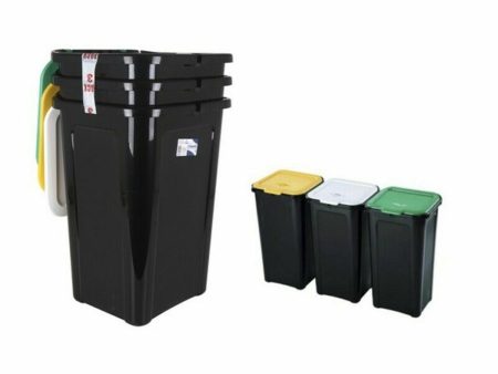 Recycling Waste Bin Tontarelli TON854 44 L (3 Units) Discount