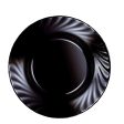 Deep Plate Luminarc Trianon Black Glass (ø 22,5 cm) (24 Units) Sale