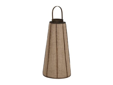 Candleholder Home ESPRIT Natural Jute Bamboo 33,5 x 33,5 x 66 cm Online Sale