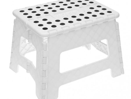 Folding Stool Alexandra House Living White 32 x 22 x 25 cm For Discount