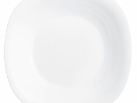 Deep Plate Luminarc Carine White Glass (Ø 23,5 cm) (24 Units) For Discount