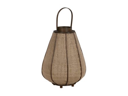 Candleholder Home ESPRIT Natural Jute Bamboo 36 x 36 x 48,5 cm Cheap