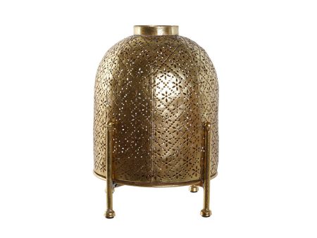 Candleholder Home ESPRIT Golden Metal Crystal 19 x 19 x 24,5 cm Supply