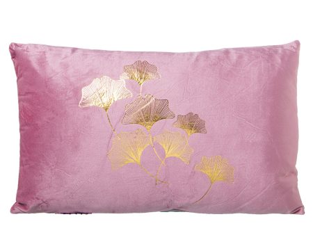 Cushion Alexandra House Living Pink Golden Textile 50 x 30 cm Supply