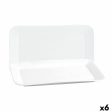 Serving Platter Quid Basic Rectangular Ceramic White (25,9 x 15 cm) (6 Units) on Sale