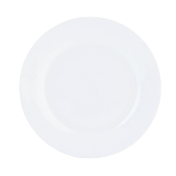 Flat Plate Quid Basic White Ceramic 23 cm (12 Units) Online now