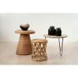 Side table Romimex Natural Rattan 50 x 55 x 50 cm Discount