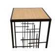 Tables set Romimex Black black Wood Metal 2 Pieces Hot on Sale