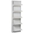 Shoe Rack Alexandra House Living White 50 x 170 x 15 cm 5 drawers For Cheap