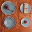 Flat Plate Ariane Terra Blue Ceramic Ø 21 cm (12 Units) Online Hot Sale