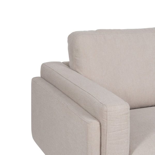 3-Seater Sofa Beige 216 x 90 x 82 cm Online Sale