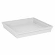 Flower Pot Dish EDA Tuscany Squared White 40 cm 40 x 40 x 5,9 cm Sale