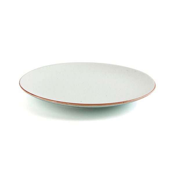 Flat plate Ariane Terra Ceramic Beige (Ø 27 cm) (6 Units) For Discount