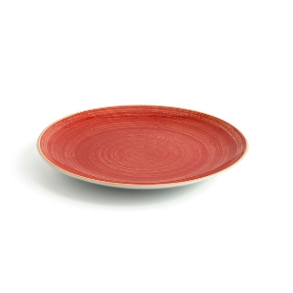 Flat plate Ariane Terra Ceramic Red (Ø 27 cm) (6 Units) Supply