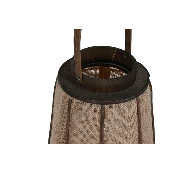 Candleholder Home ESPRIT Natural Jute Bamboo 33,5 x 33,5 x 66 cm Online Sale