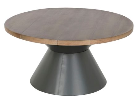 Centre Table DKD Home Decor Metal MDF Wood 80 x 80 x 40 cm For Sale