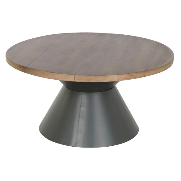 Centre Table DKD Home Decor Metal MDF Wood 80 x 80 x 40 cm For Sale