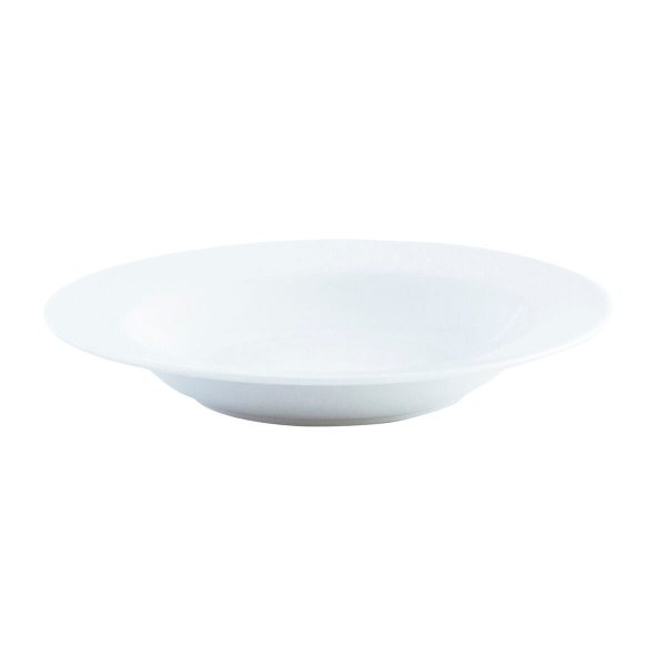 Deep Plate Quid Basic White Ceramic Ø 21,5 cm (12 Units) Online