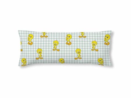 Pillowcase Looney Tunes Tweety Vichy Green Multicolour 175 Threads 45 x 125 cm Online Hot Sale