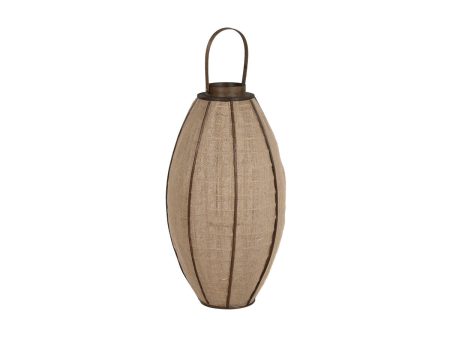 Candleholder Home ESPRIT Natural Jute Bamboo 37 x 37 x 70 cm Supply