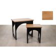 Tables set Romimex Black Natural MDF Wood 2 Pieces Supply